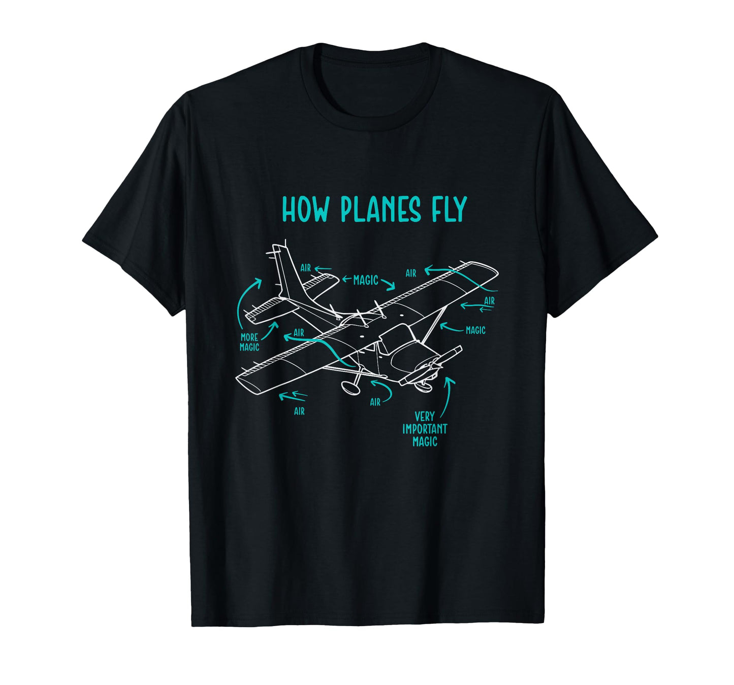 How Planes Fly - Airline Pilot Aviation Aircraft Lover T-Shirt