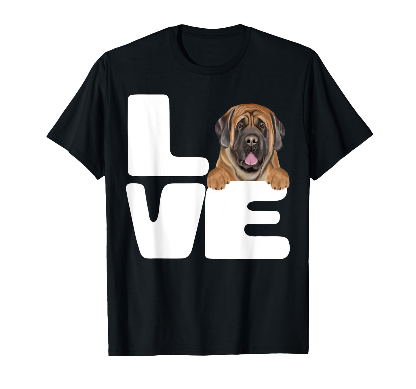 I Love My Mastiff Dog Lover T-Shirt for Men Women Kids