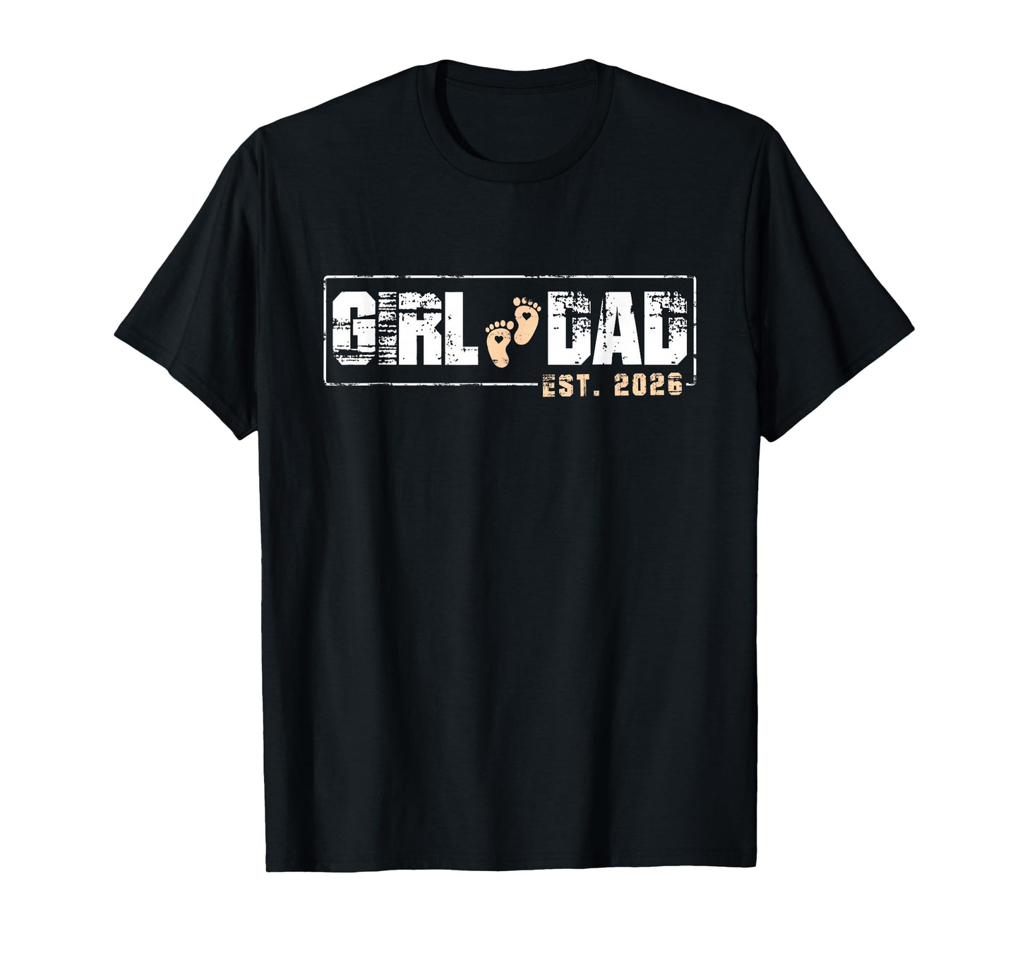 Dad of Girl Est 2026 Baby Reveal First Father's Day Newborn T-Shirt