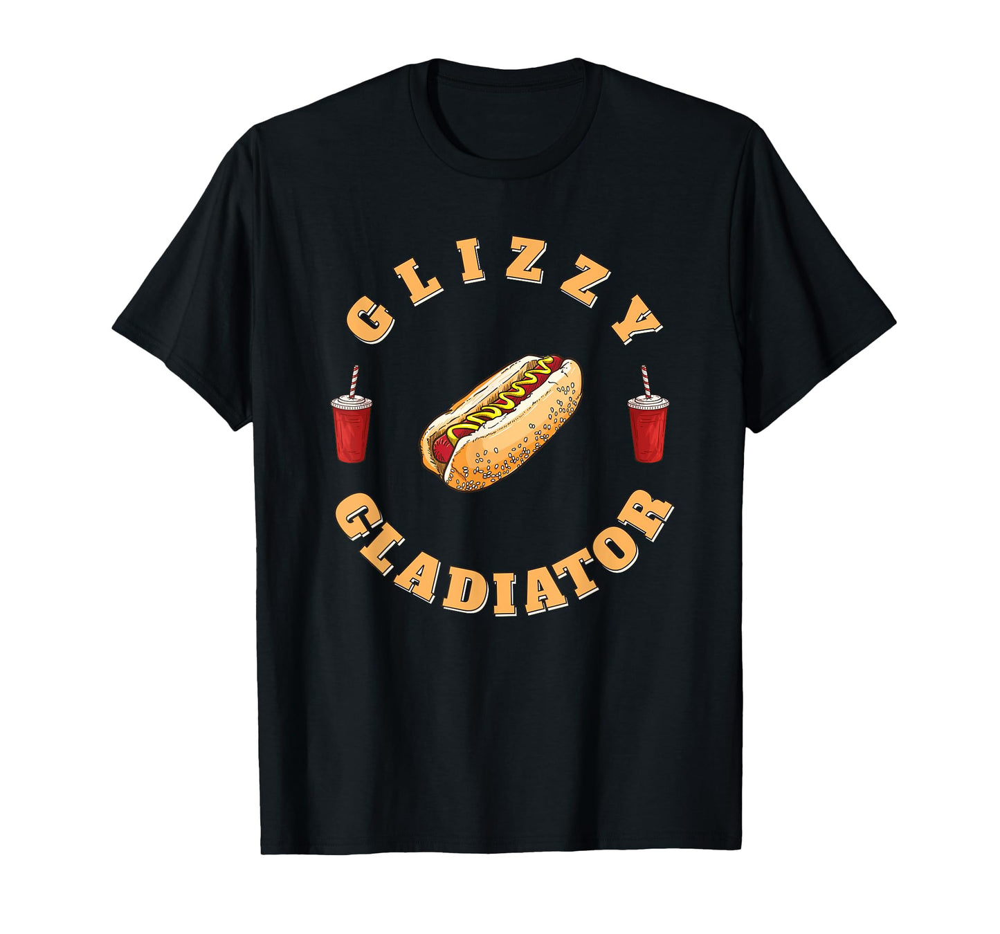Glizzy Gladiator Funny Hotdog Humor Retro Sports Design T-Shirt for Men Women Girls Kids