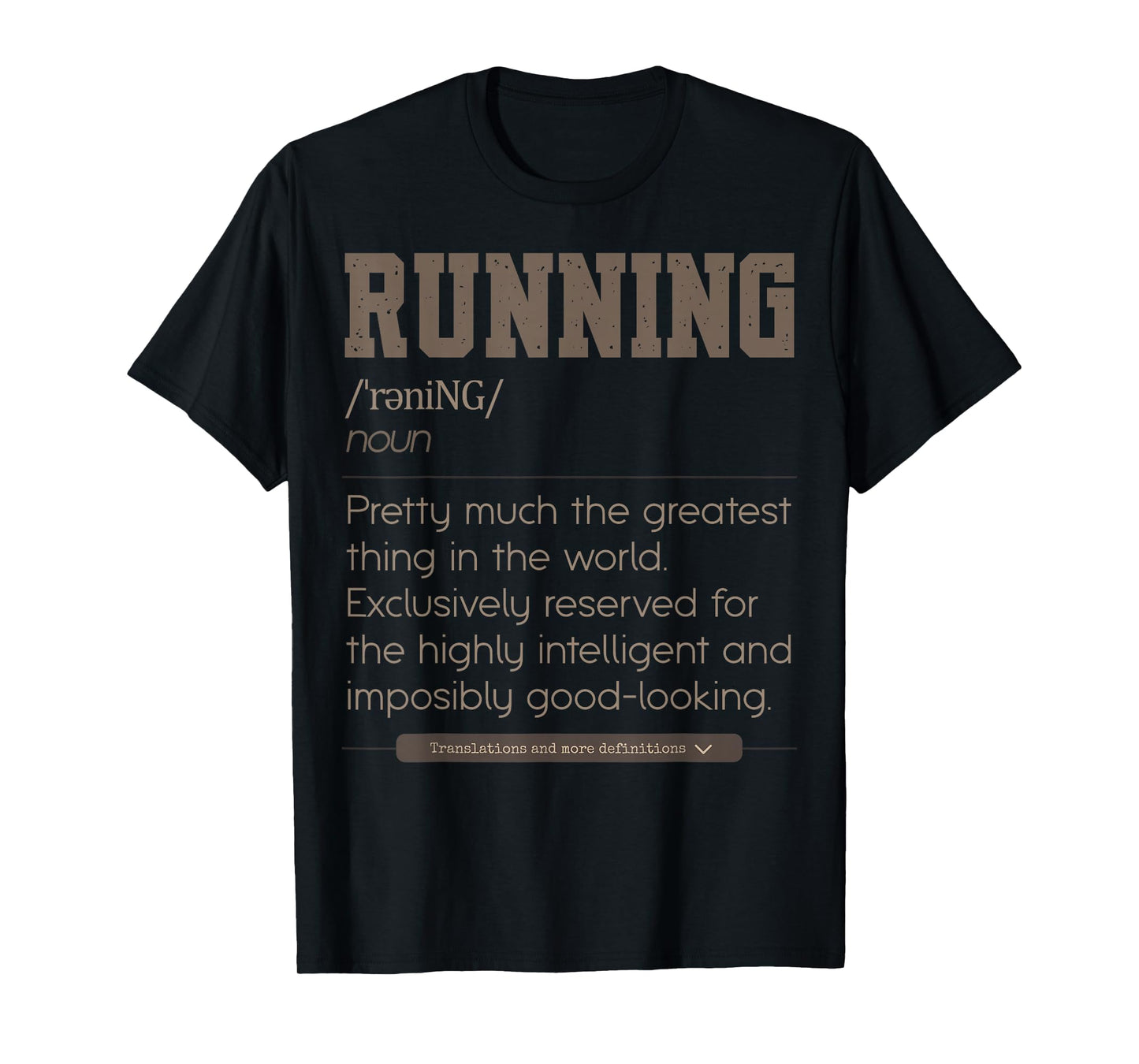 Running Definition Marathon Runner Cross Country Runner T-Shirt
