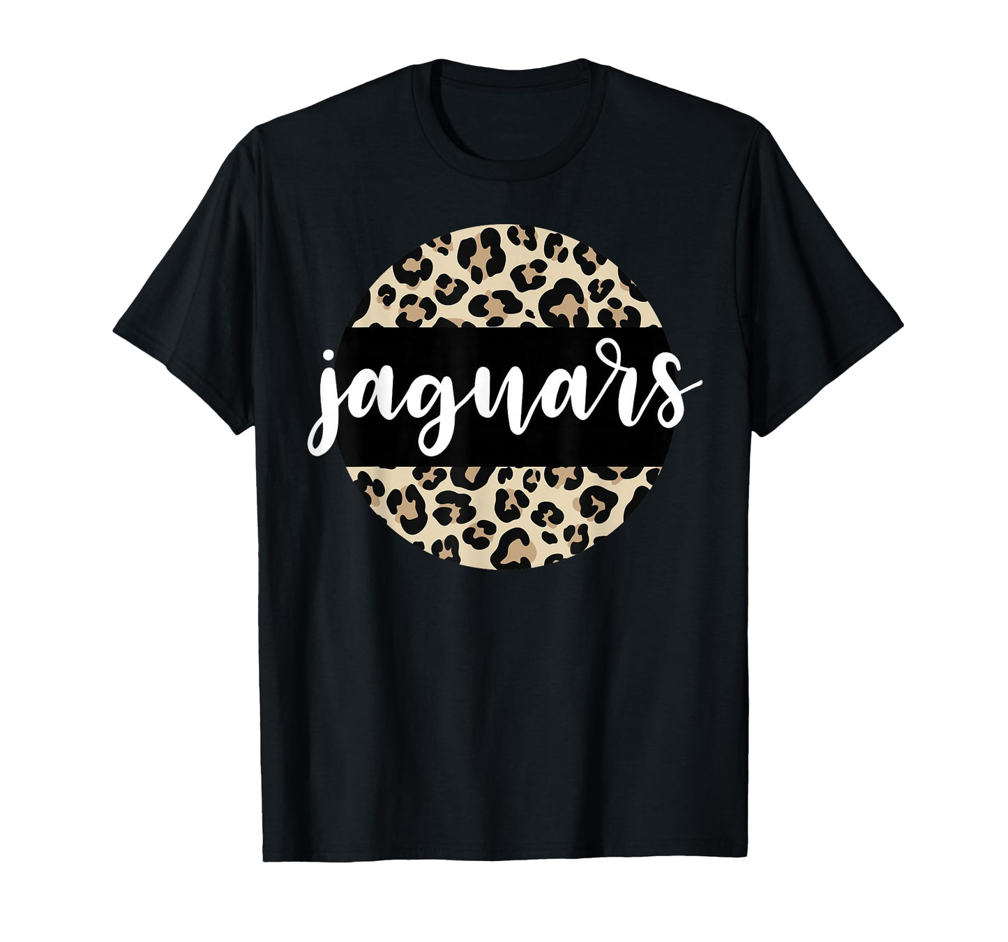 Leopard Print Jaguars Team Mascot School Spirit Game Night T-Shirt