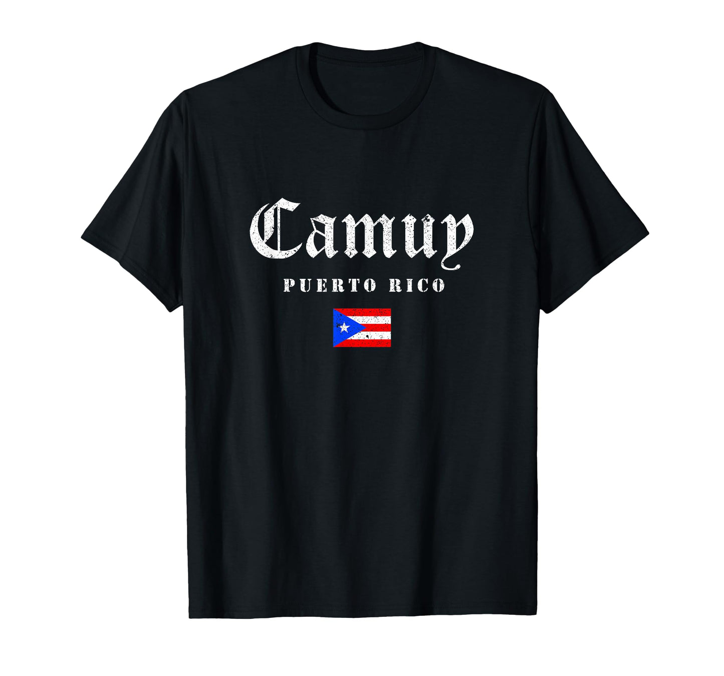 Vintage Camuy Puerto Rico Flag Pride Home Root Travel T-Shirt