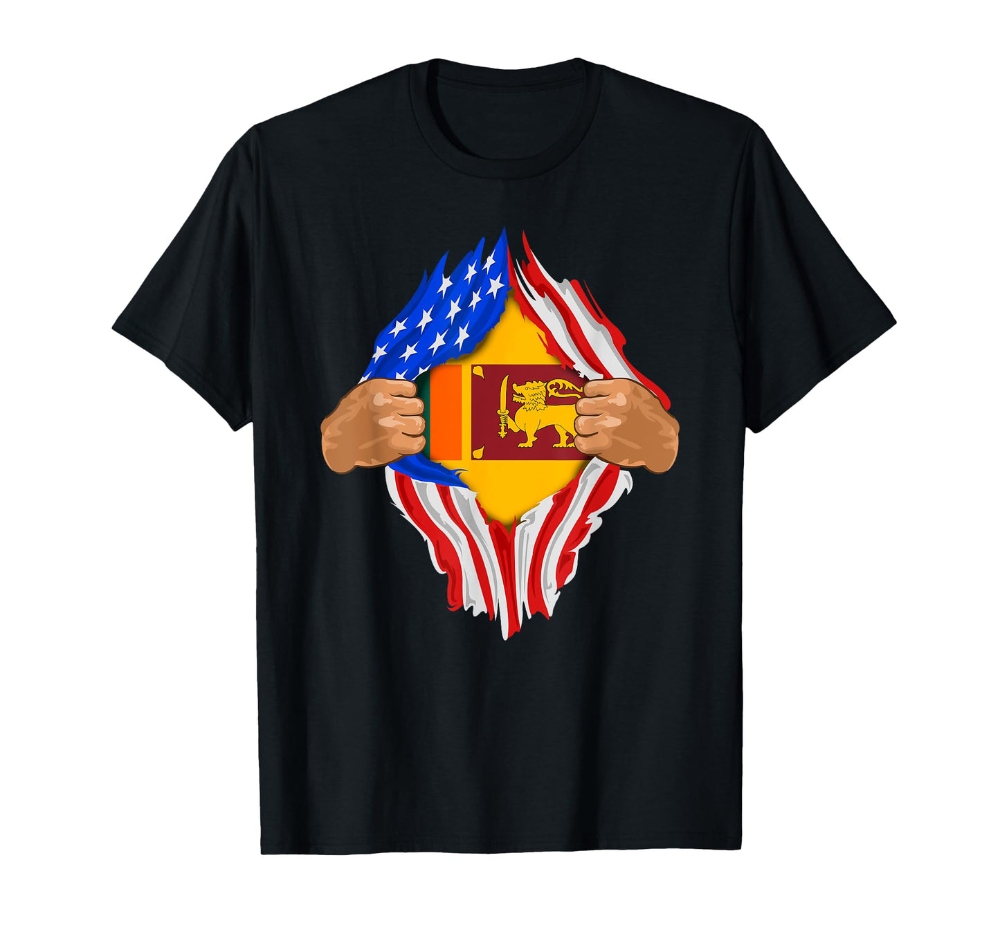 Sri Lankan Blood Inside Me T-Shirt | Sri Lanka Flag Gift T-Shirt