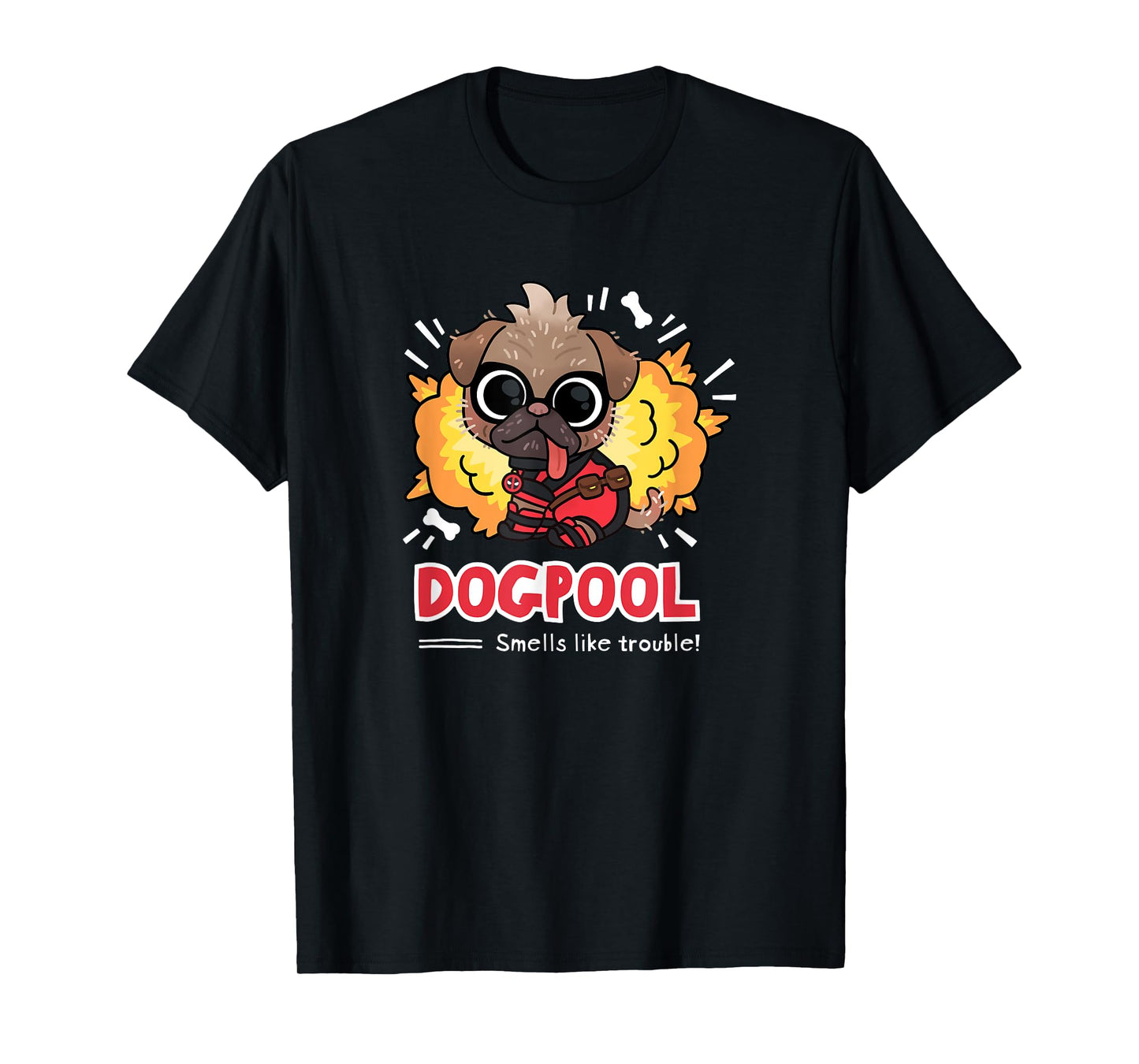 Marvel Studios Deadpool & Wolverine Chibi Dogpool Trouble T-Shirt