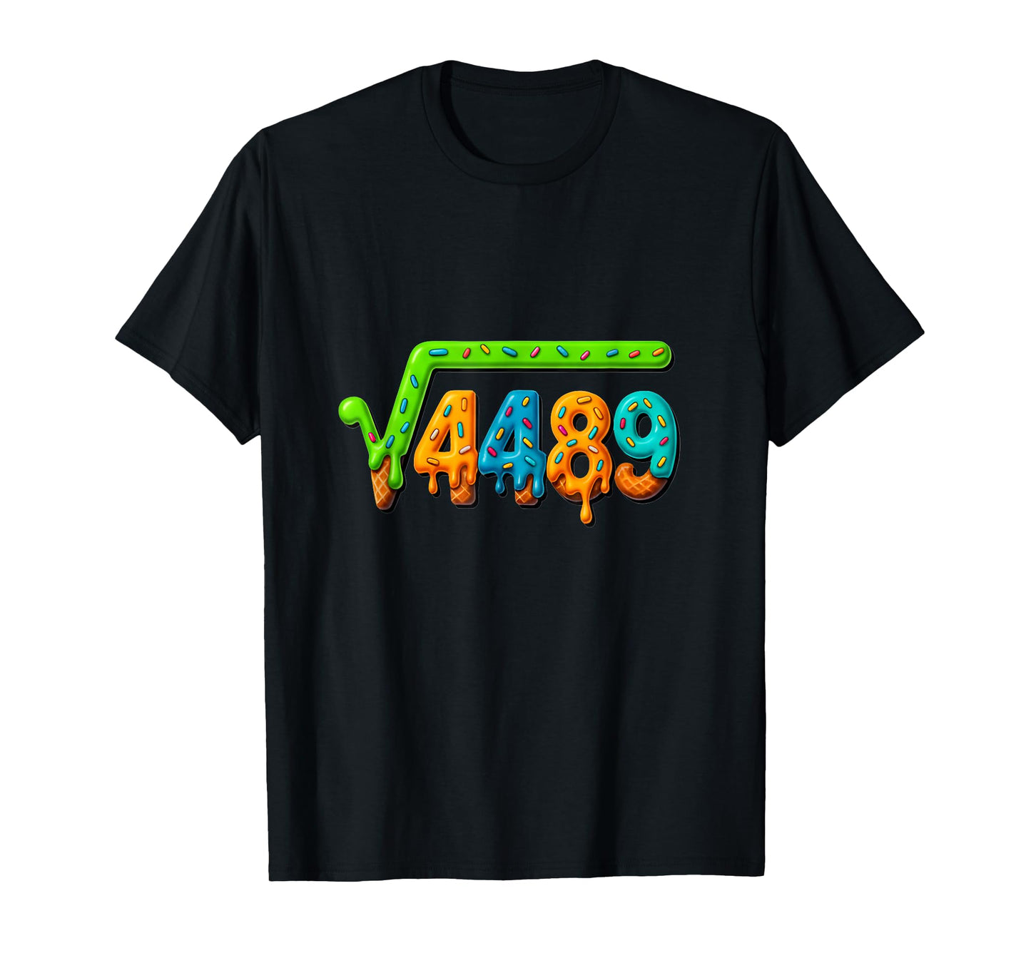 67 Meme Ice Cream Drip Square Root 4489 Gen Alpha Math Lover T-Shirt