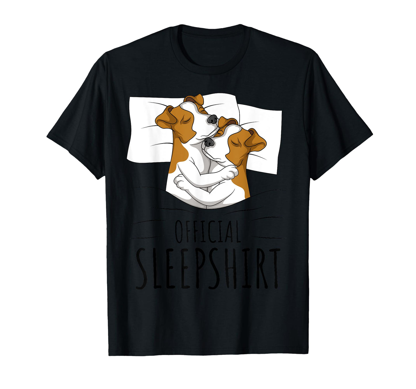 Sleeping Jack Russell Terrier Pyjamas Official Sleepshirt T-Shirt