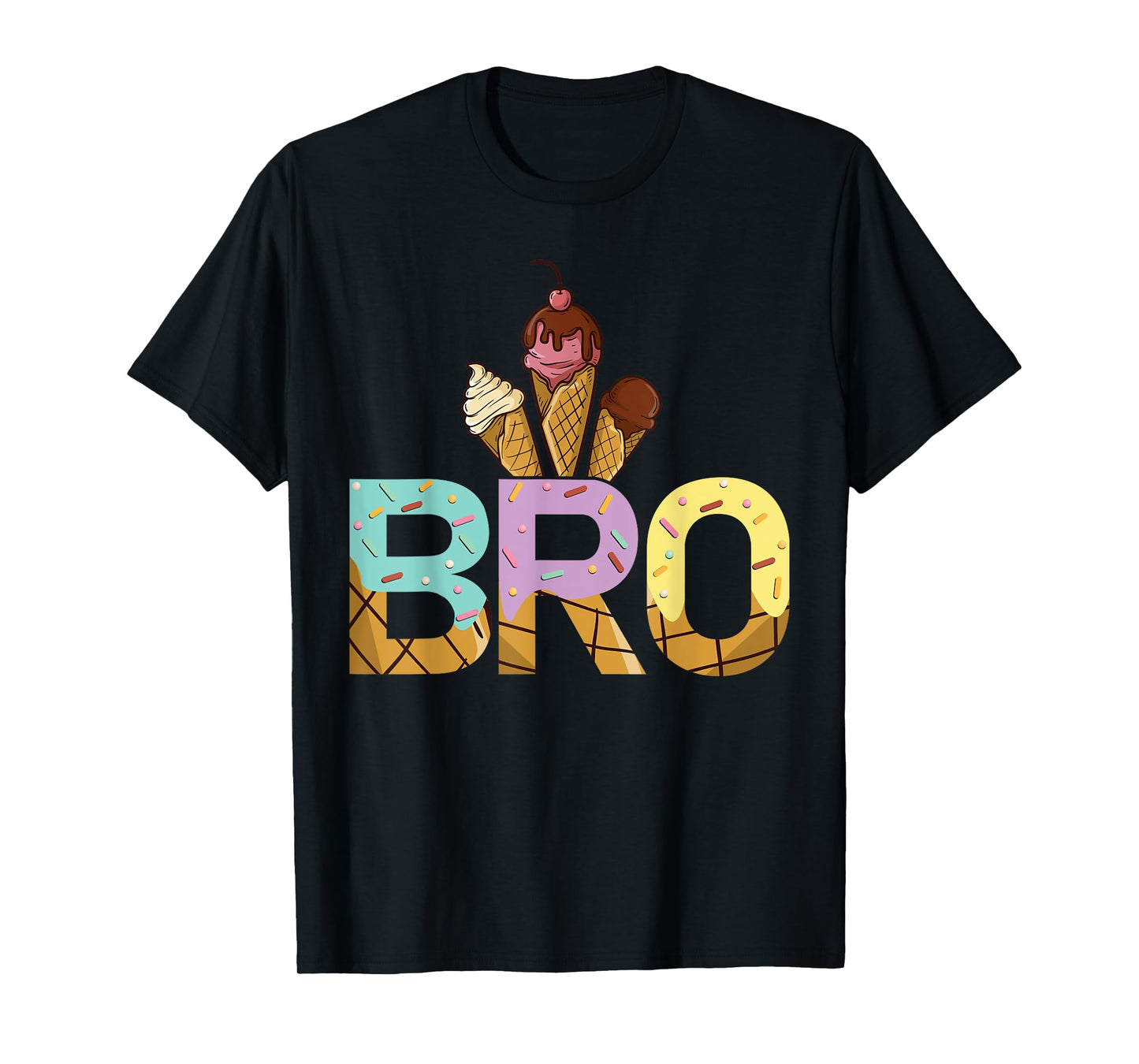 Brother Of The Sweet One Ice Cream 1st First Birthday Family T-Shirt