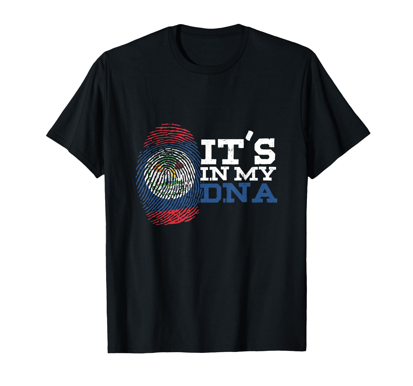 Belizean Descent Roots Heritage It's In My DNA Belize Flag T-Shirt
