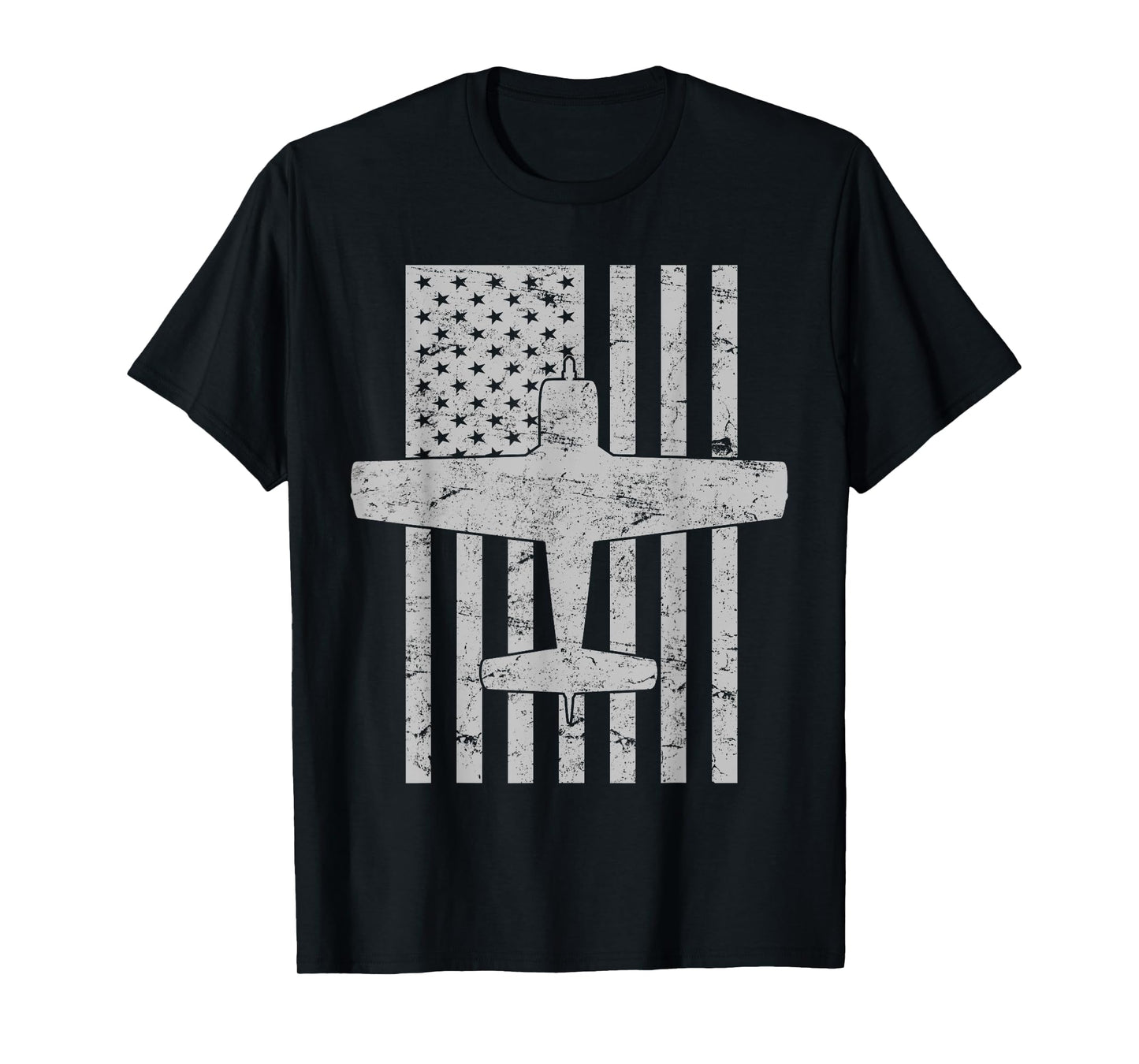T-28 Trojan Airplane Patriotic Vintage Flag Pilot T-Shirt