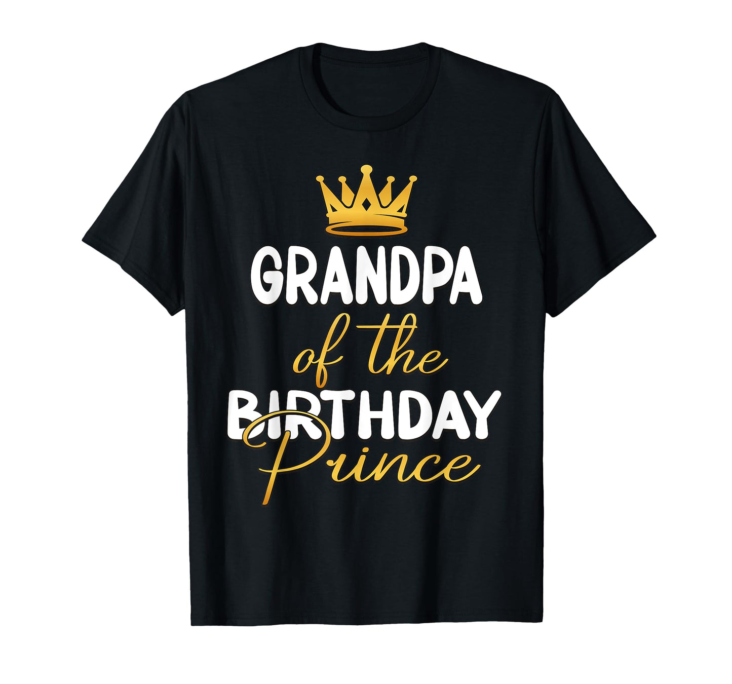 Grandpa Of The Birthday Prince Boy Bday Party Idea For Him T-Shirt