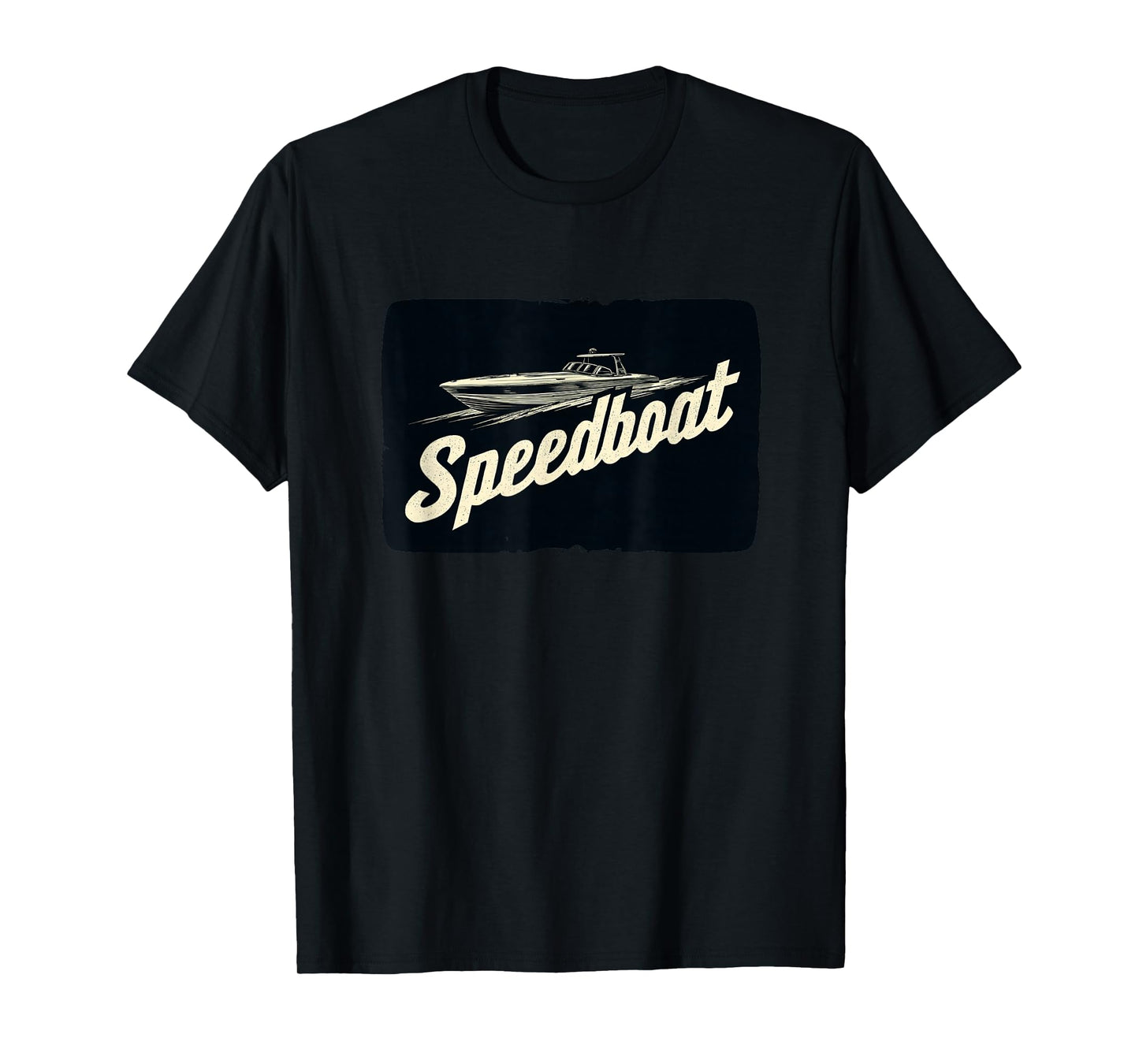 Simple Speedboat Graphic for a Cool Look T-Shirt