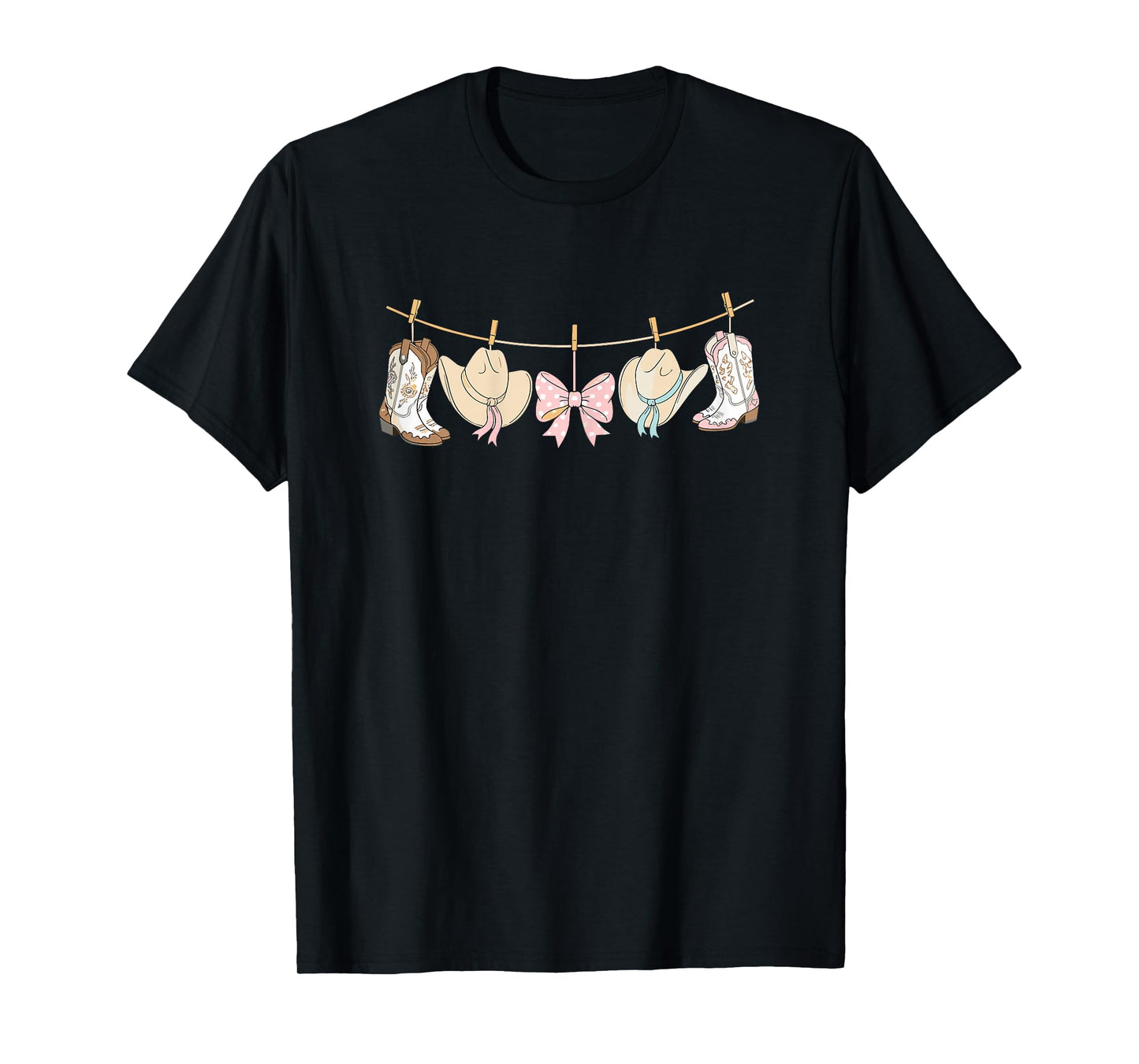 Cowgirl Boots Hats Bow Western Country T-Shirt
