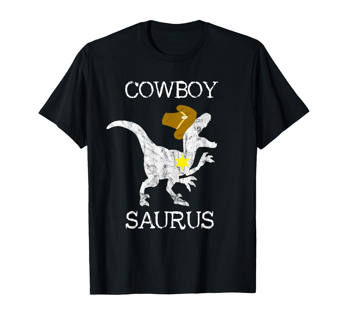Cowboy Saurus Wild West Sheriff Rancher T Rex Dinosaur Shirt T-Shirt
