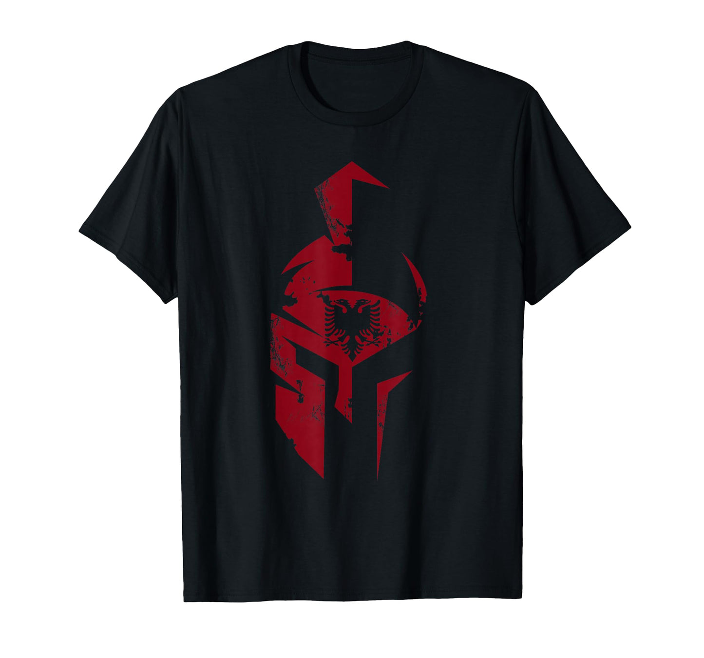 Albanian Flag Warrior Shqip Shqiponja Albanian Eagle T-Shirt