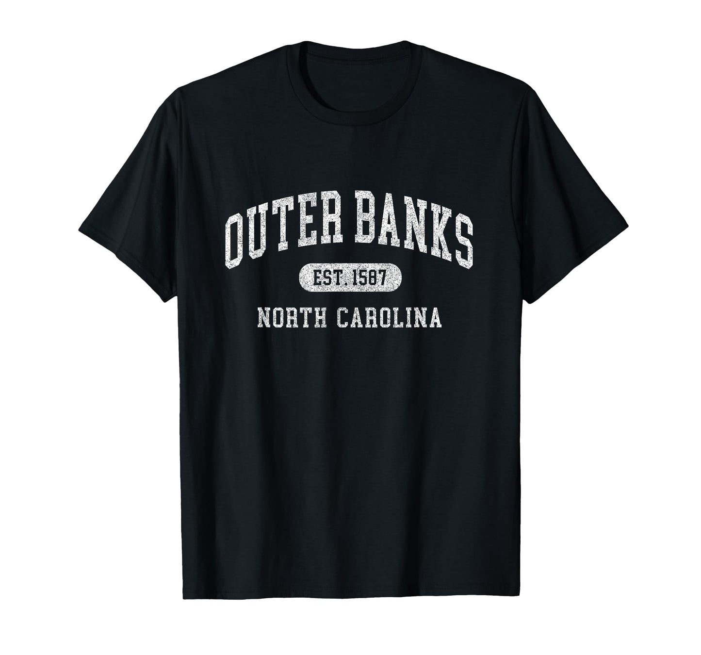 Outer Banks Est 1587 OBX North Carolina NC Vintage Retro T-Shirt