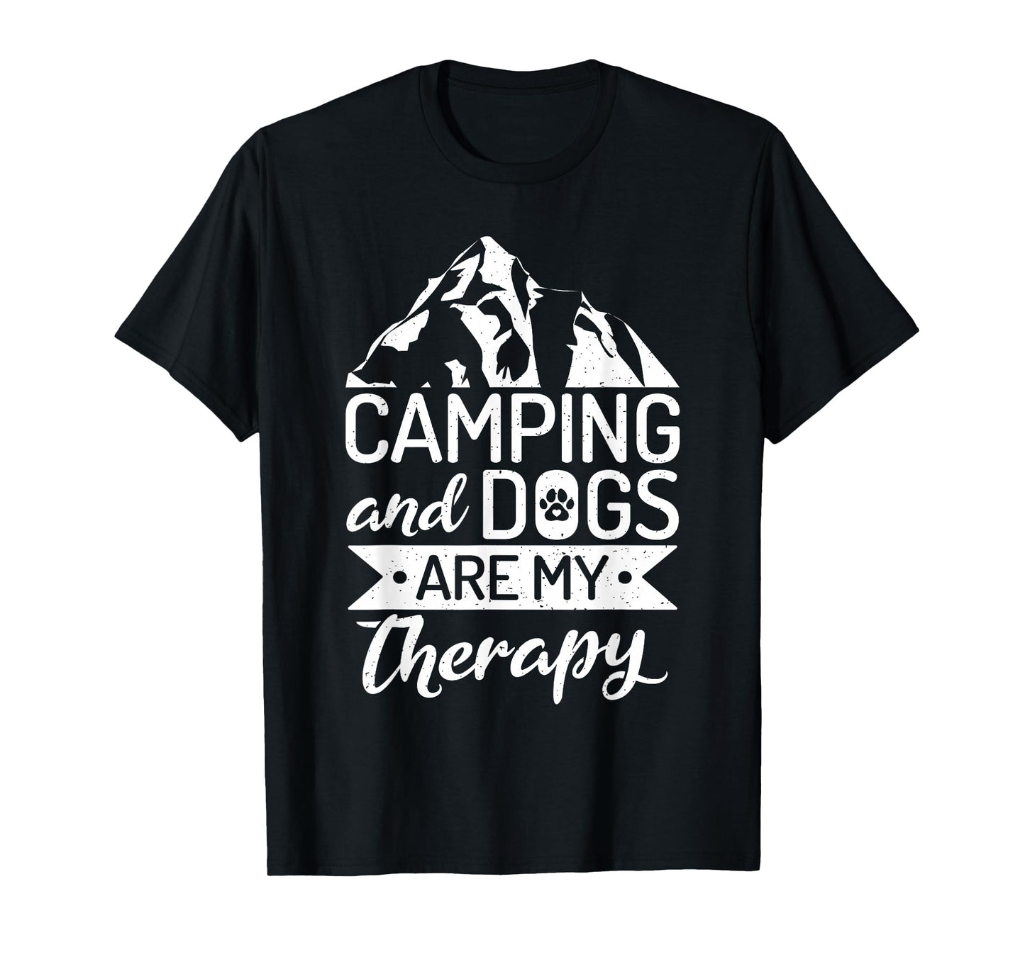 Camping and Dogs are my Therapy Travel Nature RV Camping T-Shirt