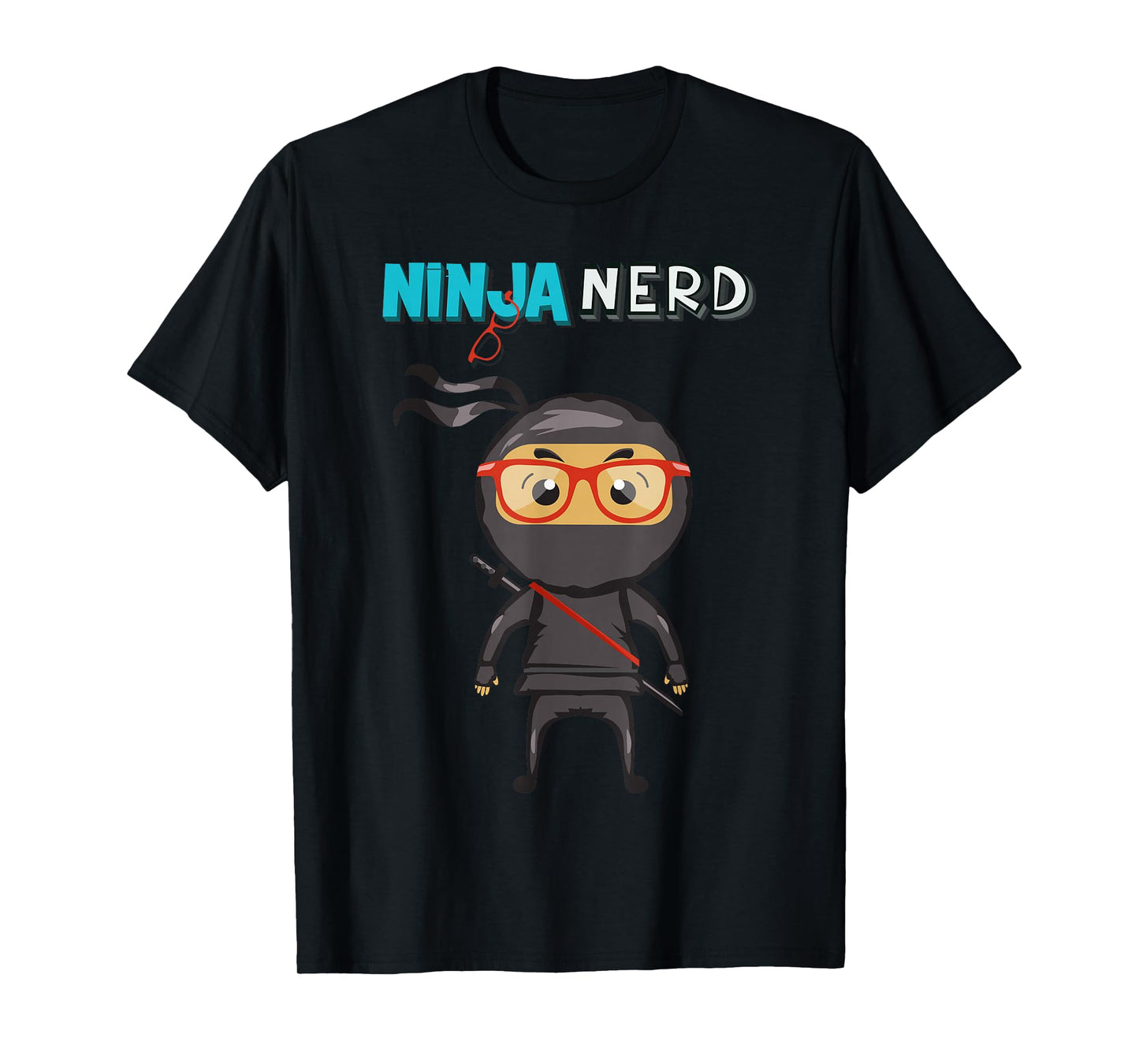 Ninja Nerd T-Shirt, Blue, S