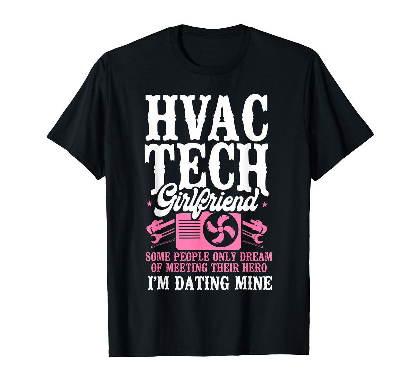 HVAC Technician Tech Girlfriend Vintage Hvac Tech Girlfriend T-Shirt