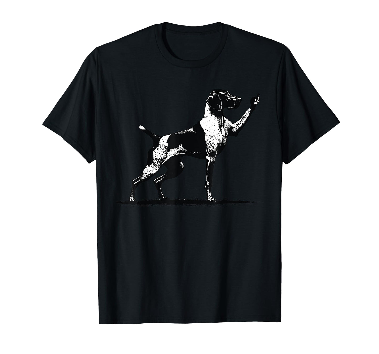 Rude Pointer Dog German Shorthair Dog Midle Finger Hand T-Shirt
