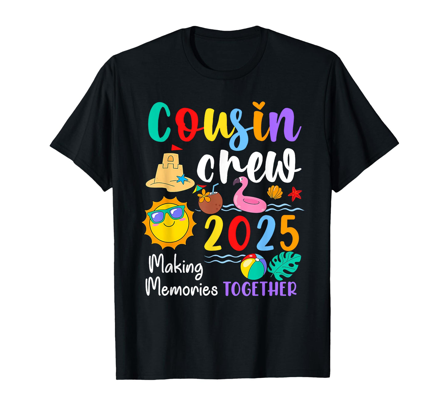 Cousin crew 2025 Summer Vacation Beach Family Trips Matching T-Shirt
