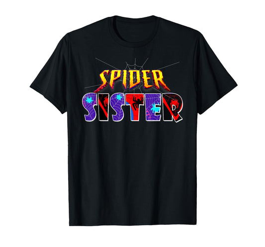 Family Birthday Party Spider Outfit Spider Sister Kids Girls T-Shirt
