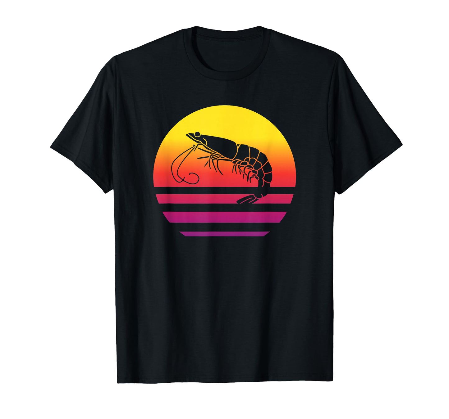 Shrimp Retro Style Vintage T-Shirt