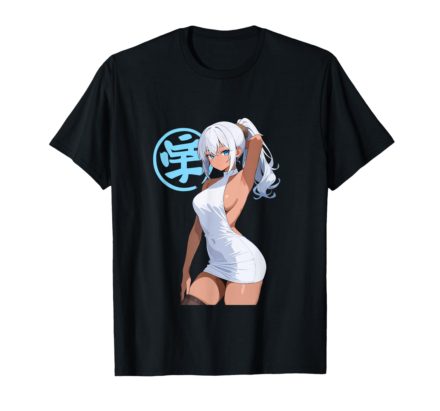 Sexy Waifu Anime Girl Dress Lingerie Japanese Art Style T-Shirt