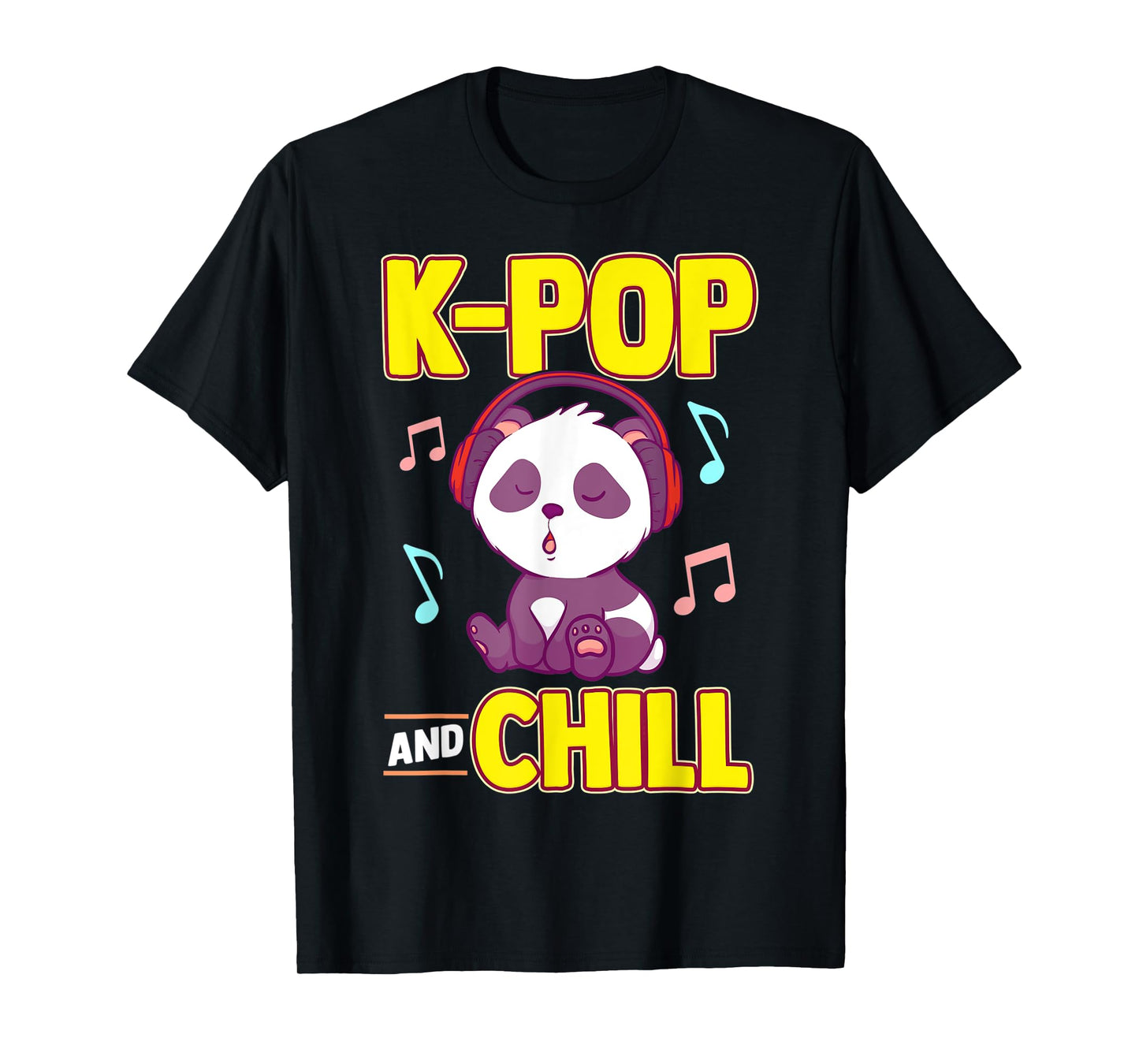 K-POP And Chill Music Lover Korean Panda Merchandise Gift T-Shirt