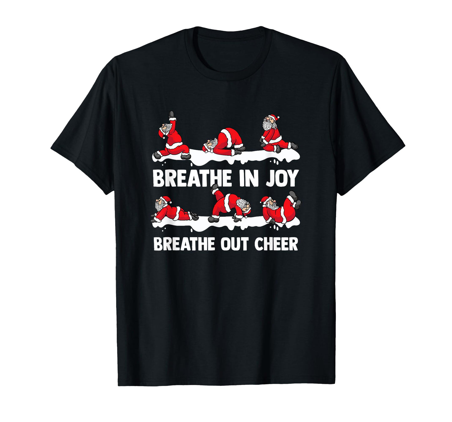 Yoga Practitioner Namasleigh Xmas Meditation Christmas Yoga T-Shirt