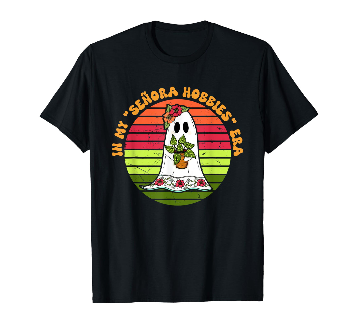 In My Senora Hobbies Era Cute Boo Halloween Design T-Shirt