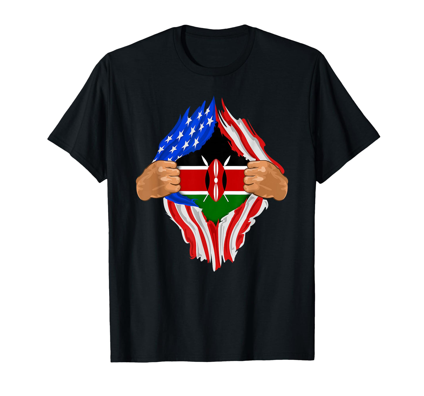 Kenyan Blood Inside Me T-Shirt | Kenya Flag Gift T-Shirt
