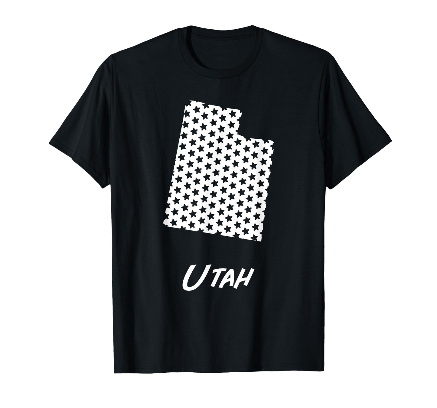 Utah USA State Outline Stars Vintage Retro Design T-Shirt