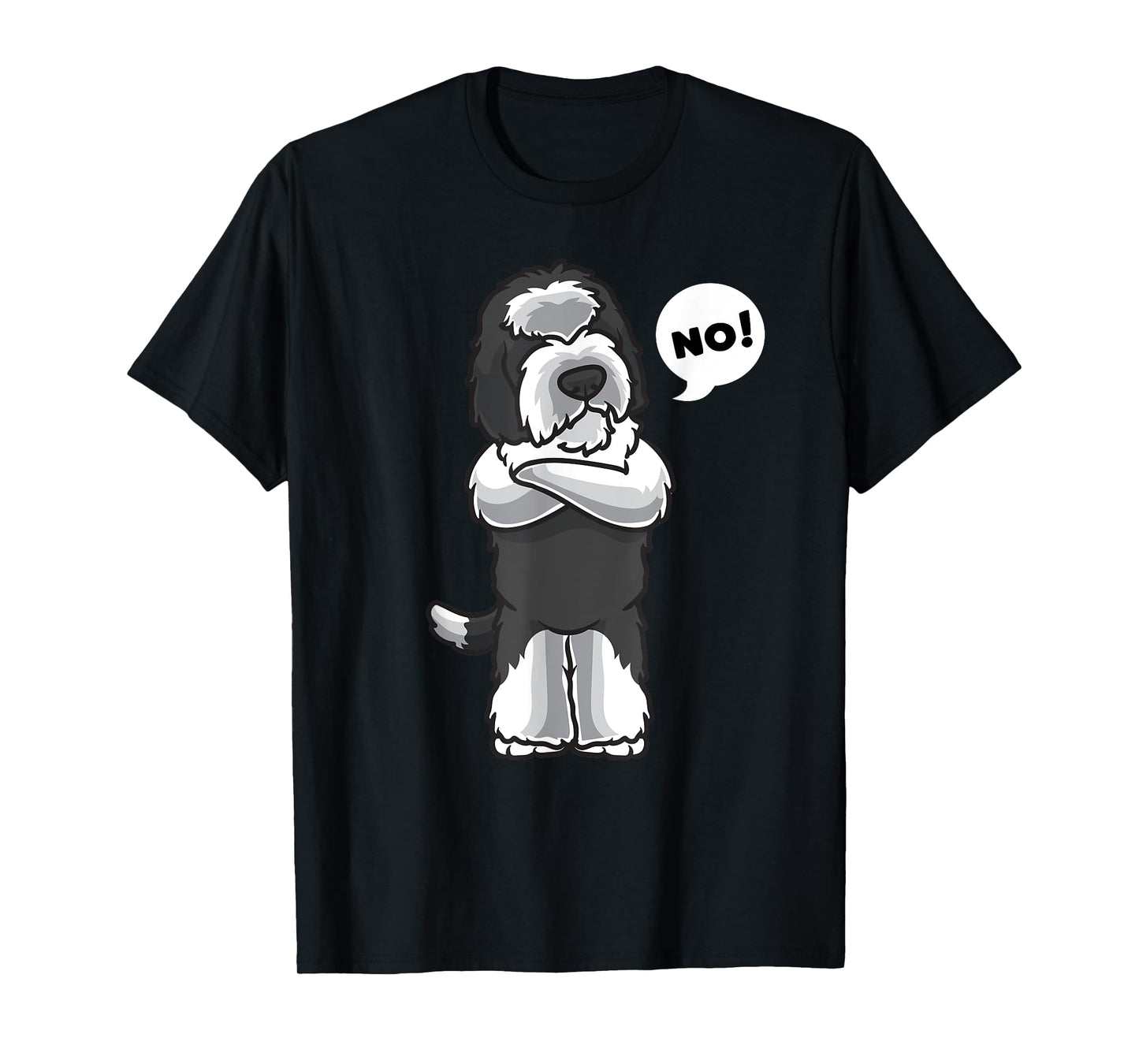 Stubborn Sheepadoodle Dog Funny T-Shirt