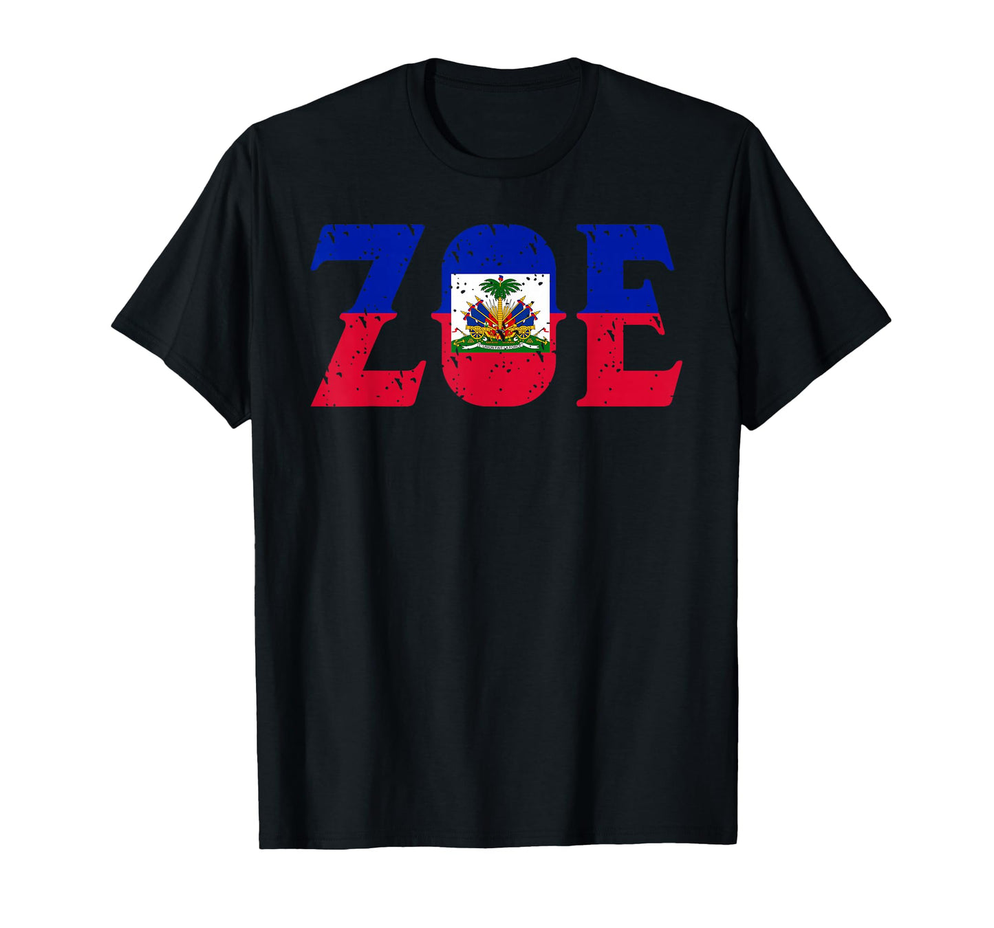 Zoe | Cute Haiti Honored Flag Day Gift T-Shirt
