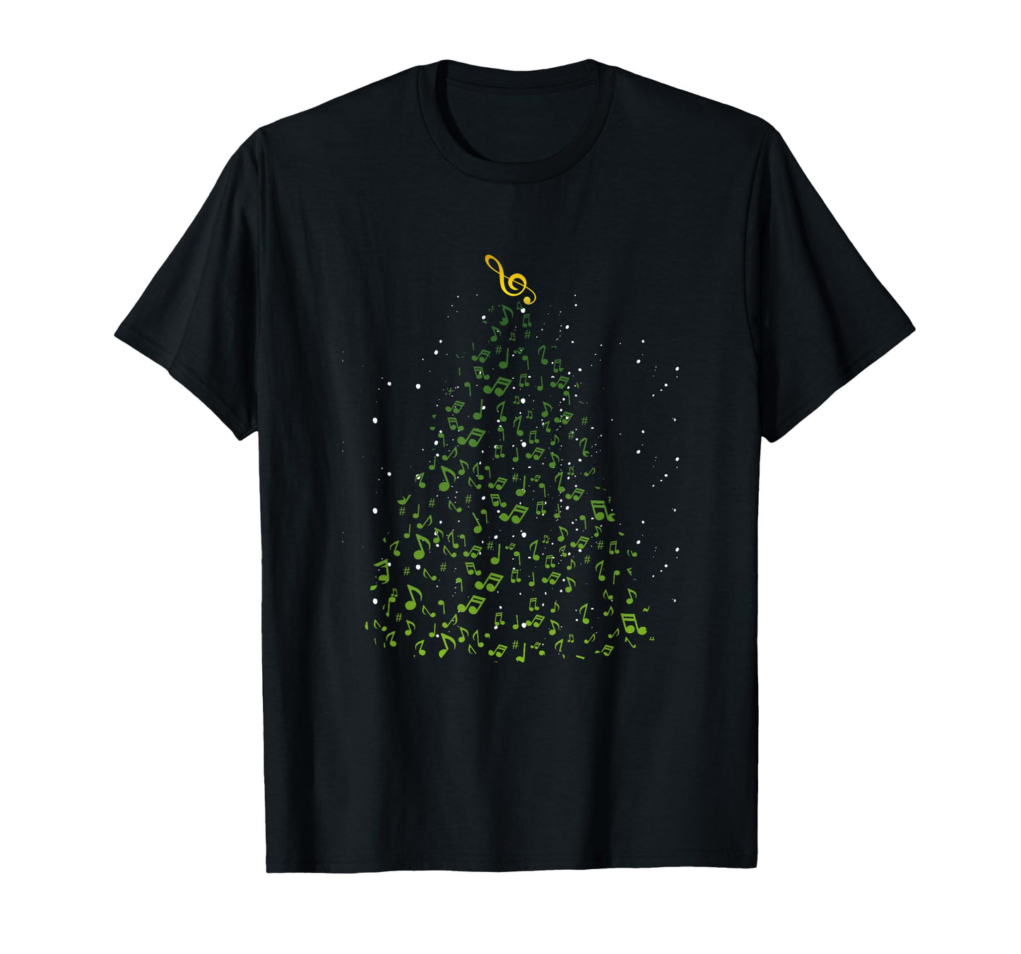 Musical Notes Funny Music Lover Musician Christmas Apparel T-Shirt
