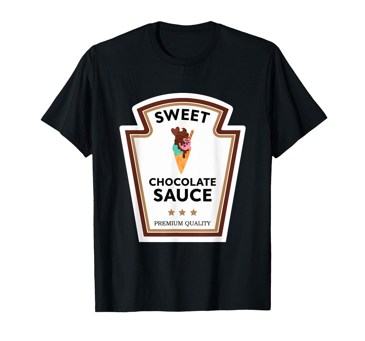 Sweet Chocolate Sauce Condiment Group Costume T-Shirt