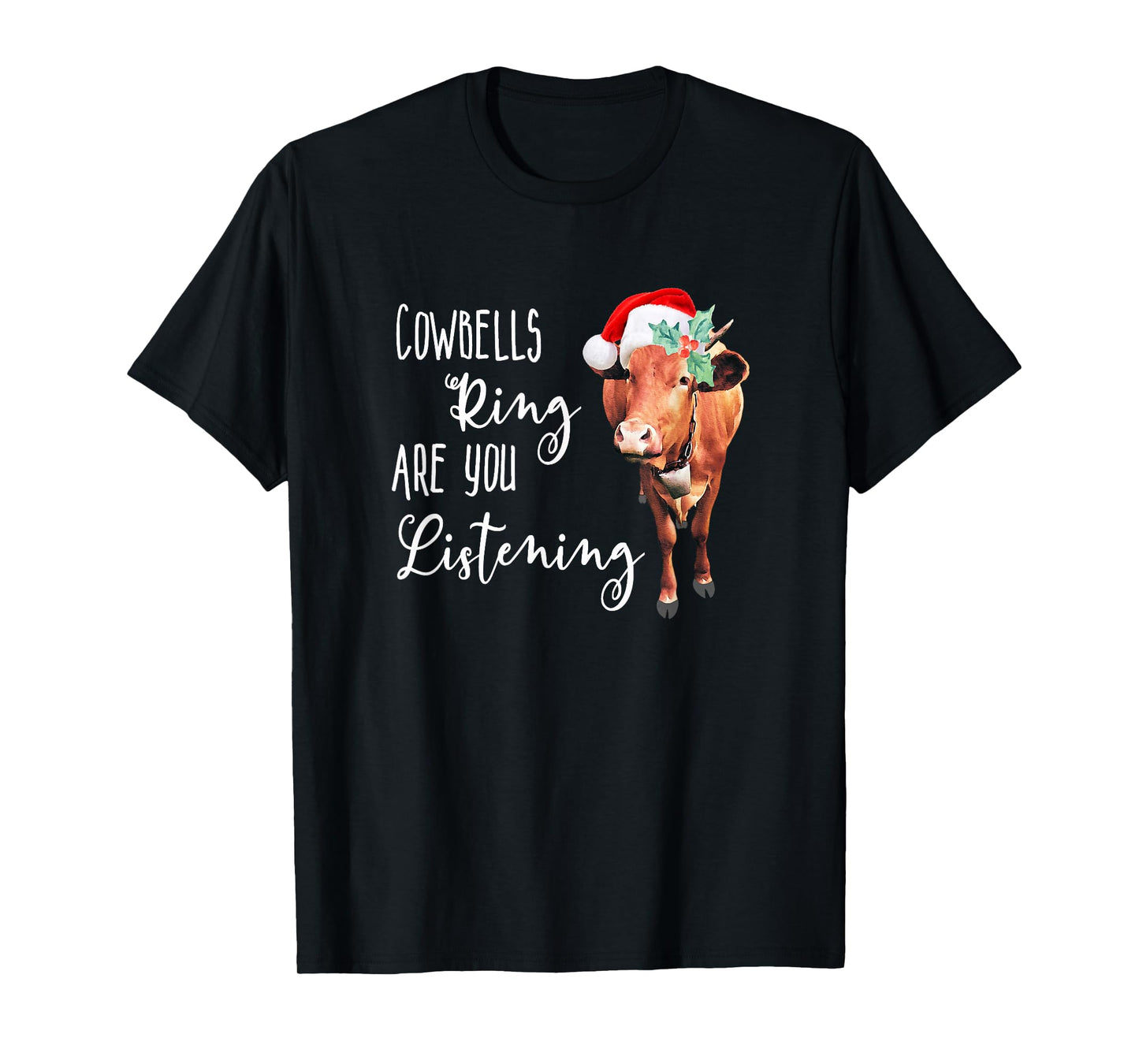 Christmas Heifer Cowbells Ring Vintage Country Gift