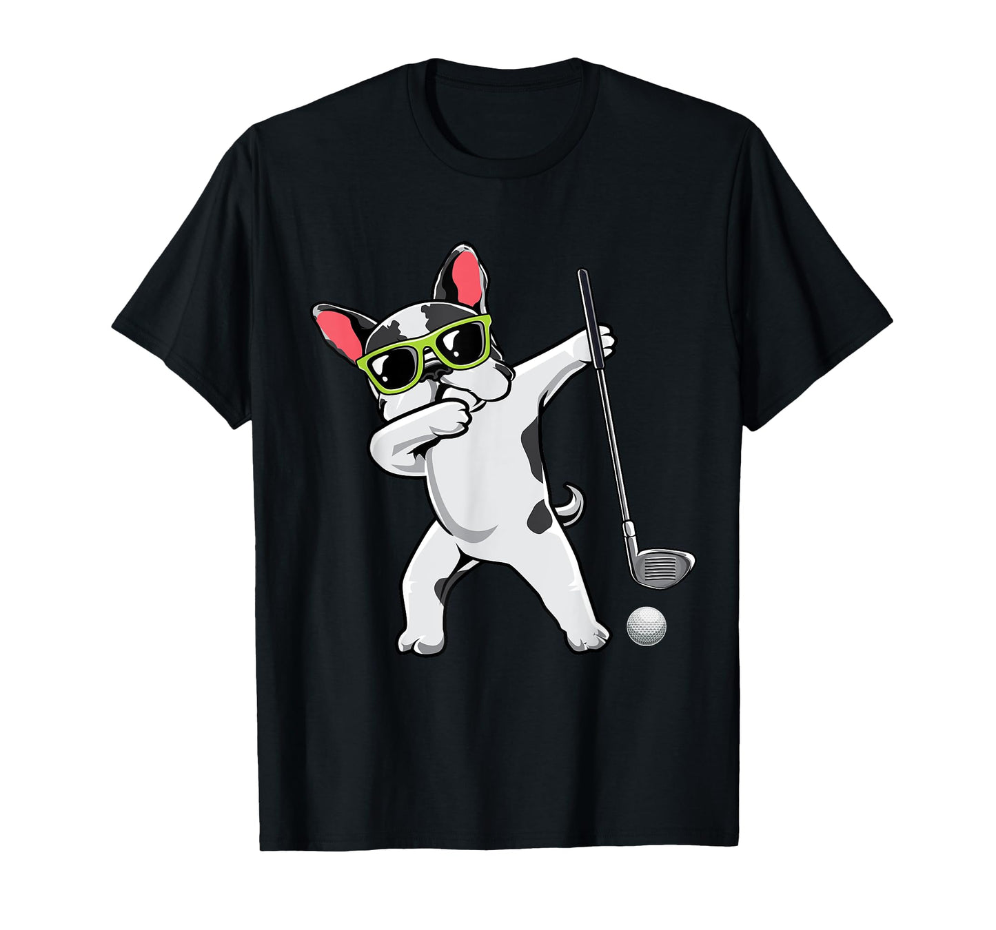 Dabbing French Bulldog Golfing Frenchie Dog Dab Golfer Gift T-Shirt for Men Women Girls Kids
