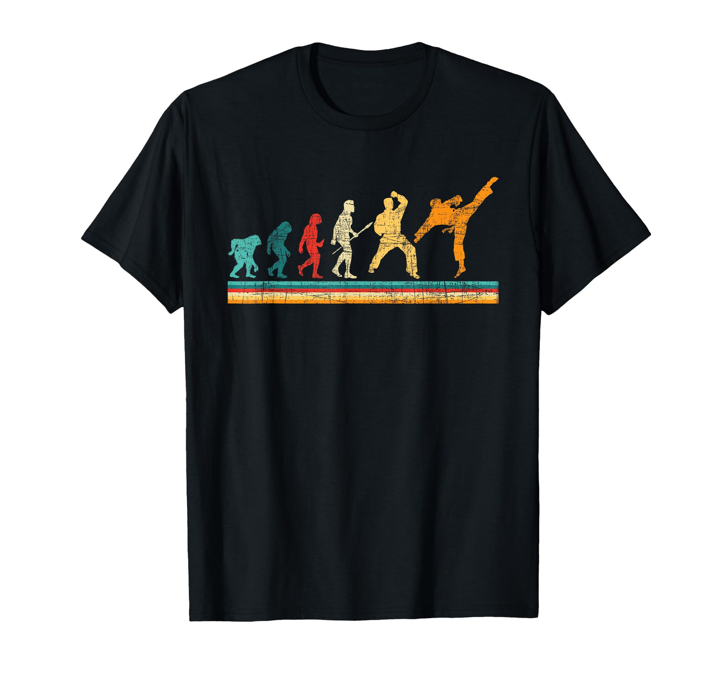 Evolution Of Karate - Martial Arts Coach Karateka Taekwondo T-Shirt