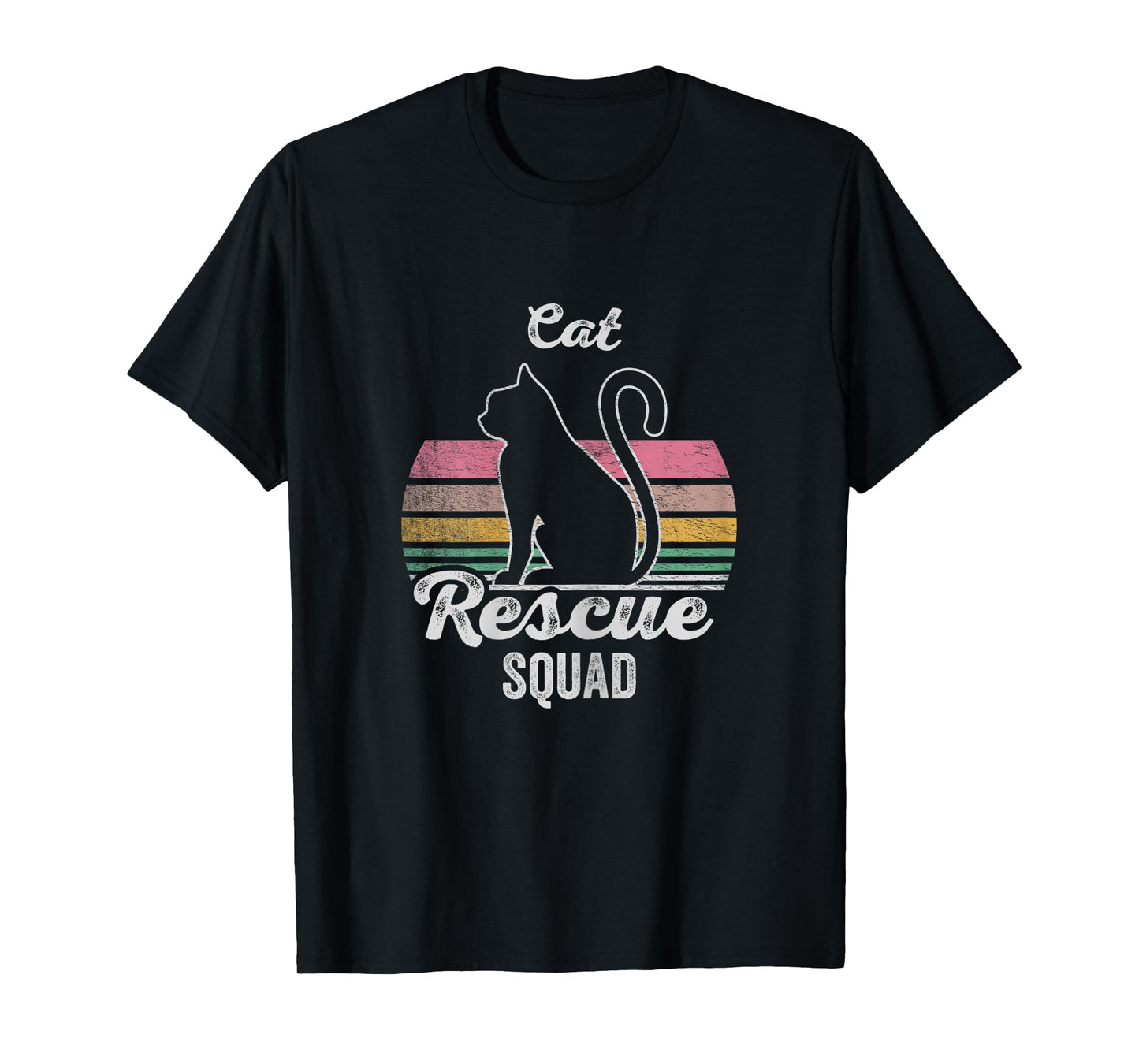 Retro Vintage Animal Rescue Shirt Cat Rescue Squad T-Shirt