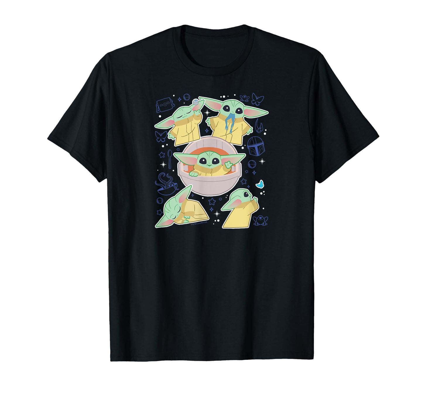 Star Wars - The Mandalorian Grogu Stickers T-Shirt