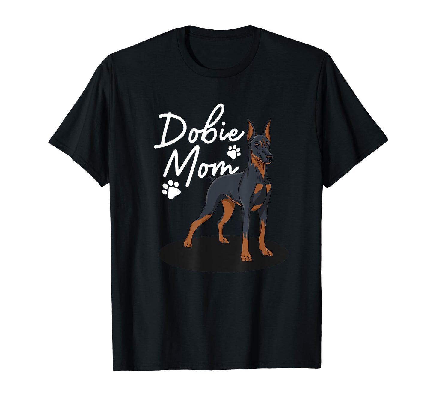 Cool Doberman Mom For Women Girls Mother Doberman Pinscher T-Shirt