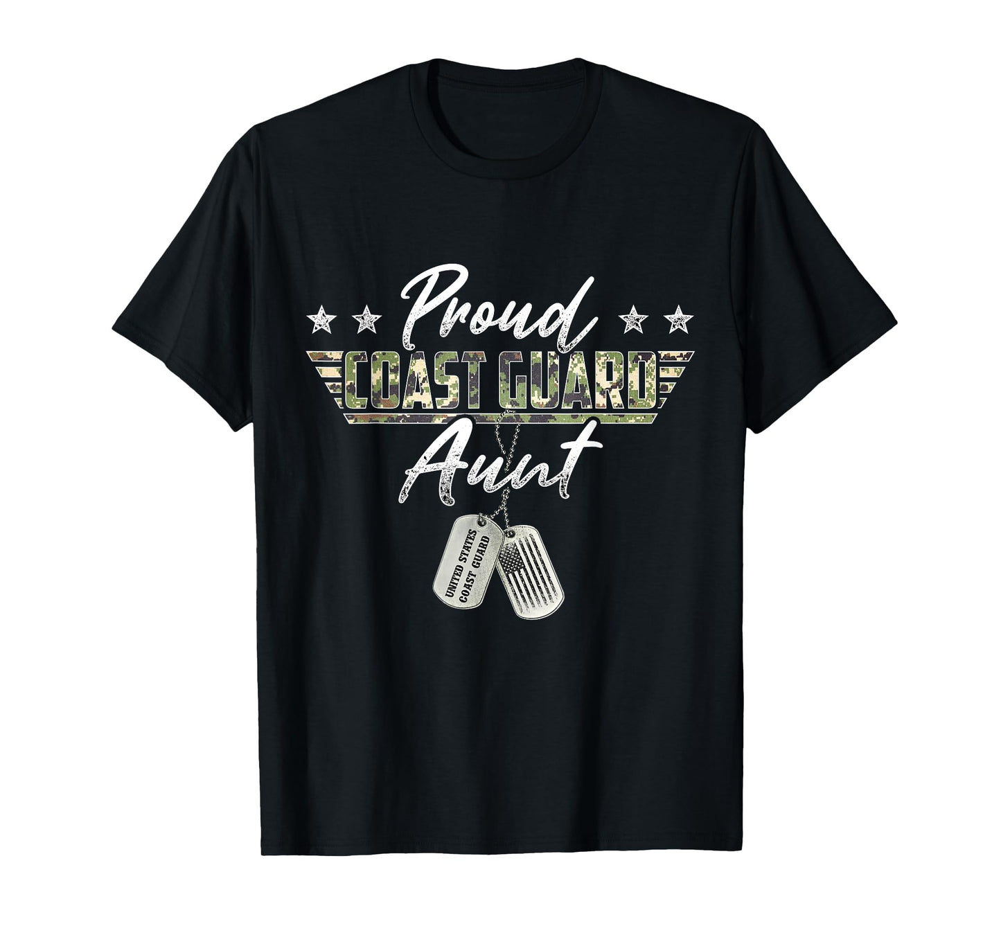 Proud Coast Guard Aunt American Military Gifts T-Shirt