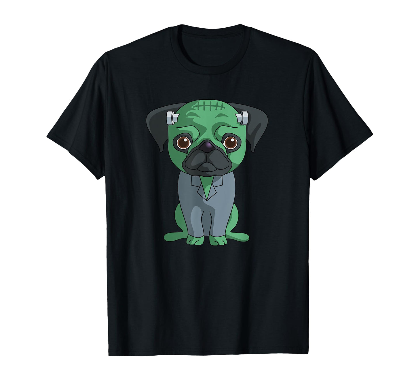Pug Frankenstein T-Shirt Funny Halloween Gift Shirt T-Shirt