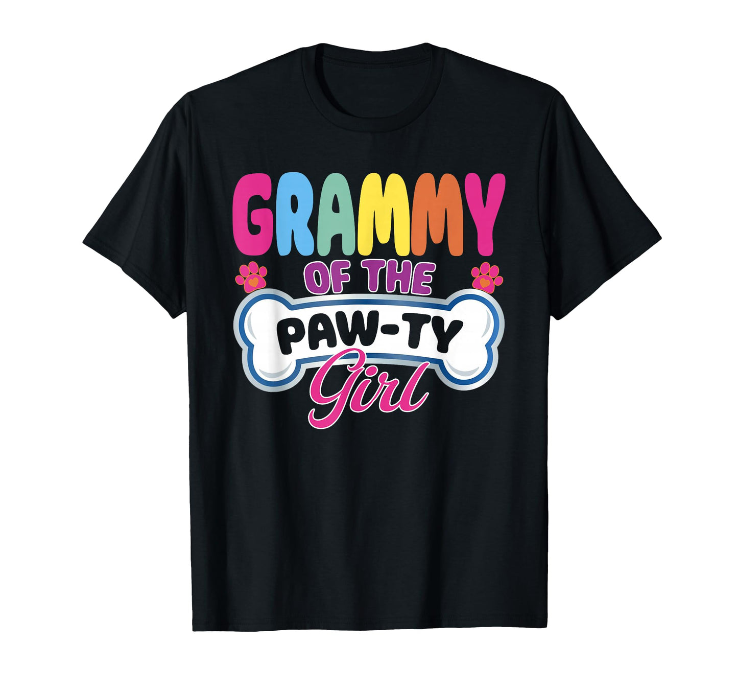 Grammy of The Paw-Ty Girl Birthday Family Matching Party T-Shirt