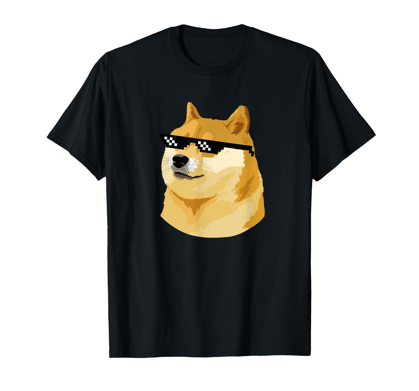 Pixelated Sunglasses Doge T-Shirt