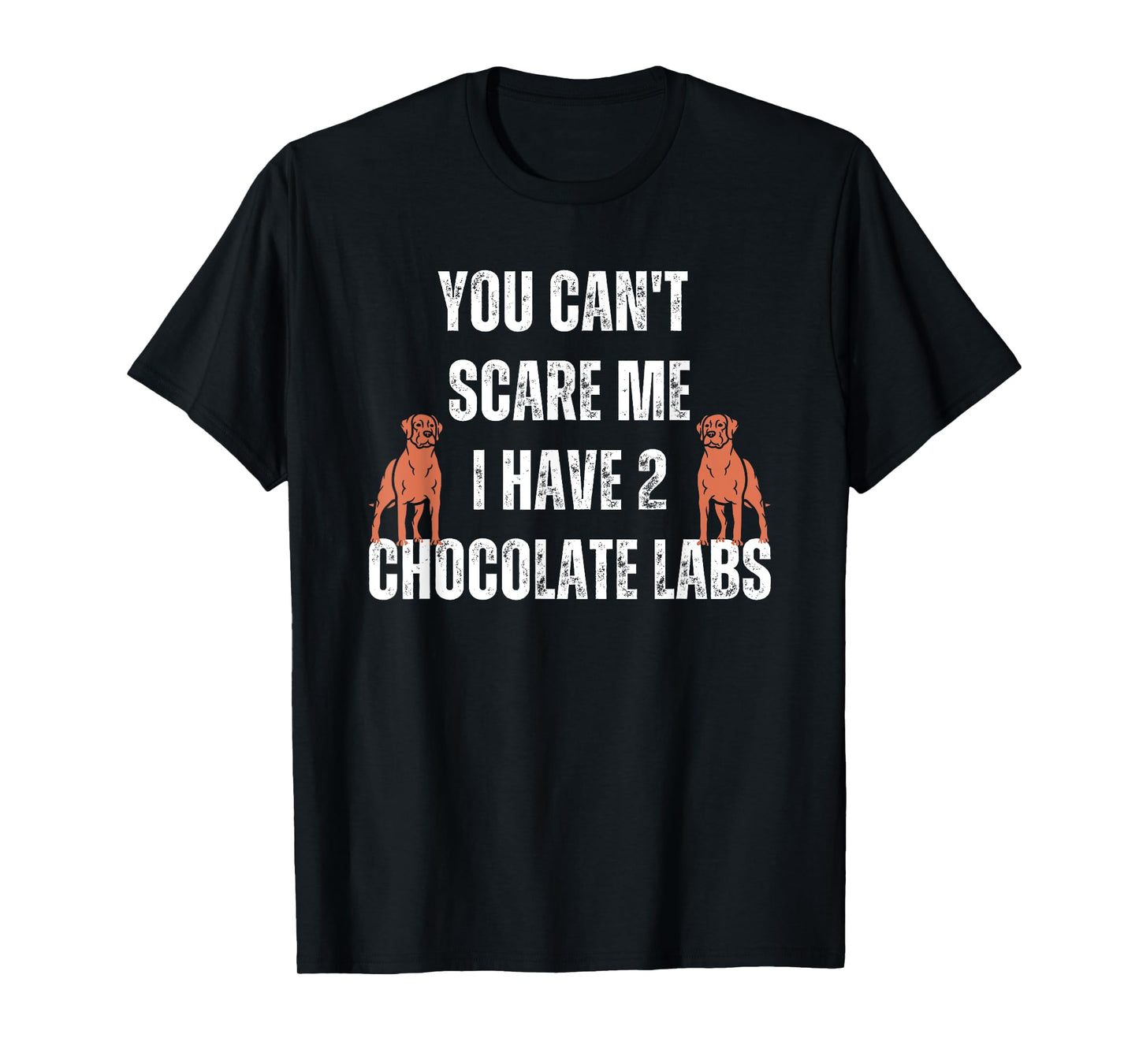Chocolate Lab Funny Halloween Dog Costume Labrador Scare Me T-Shirt for Men Women Kids