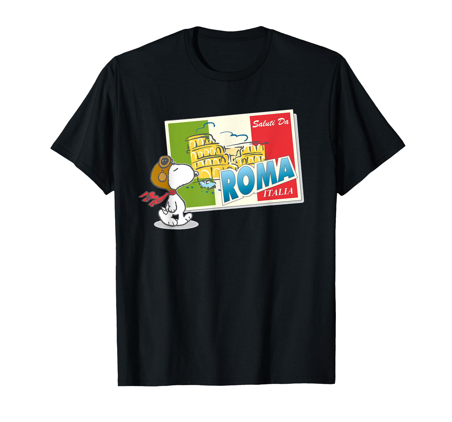 Peanuts Snoopy In Roma Italy T-Shirt