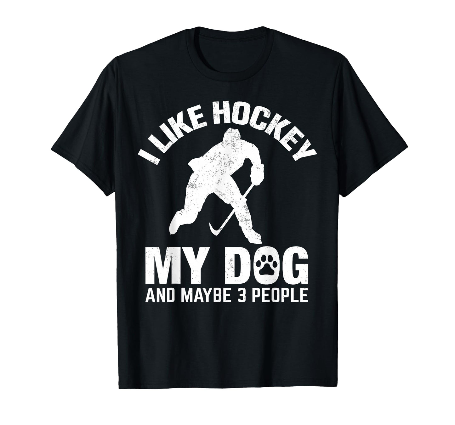 I Like Hockey My Dog And Maybe 3 People T-Shirt